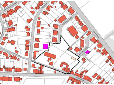 Übersichtskarte Tö-82 "Friedrichstraße/Anton-Beusch-Straße". Bild: Stadt Tönisvorst